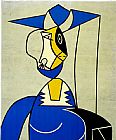 Roy Lichtenstein Famous Paintings - Femme au Chapeau